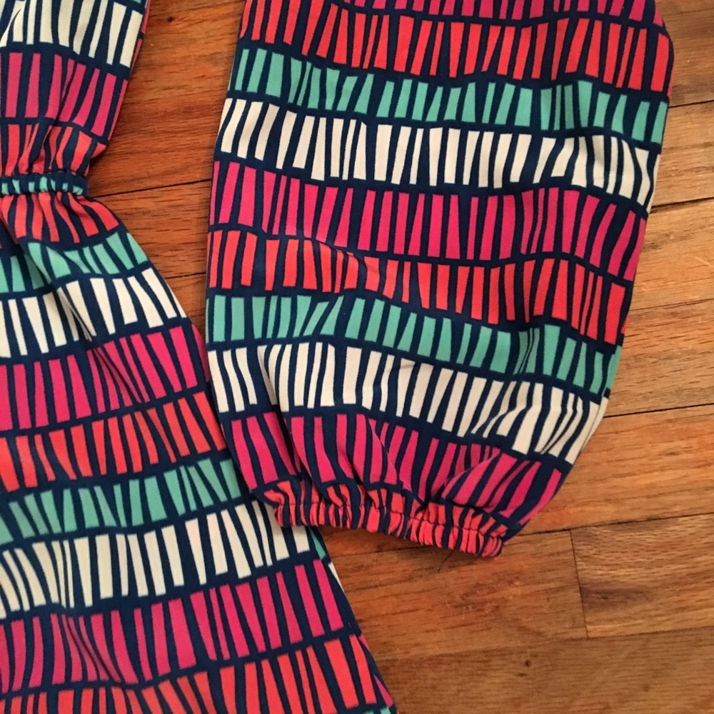 Color Me Multi-Color Polyester Dress- Size Large - Picture 5 of 8